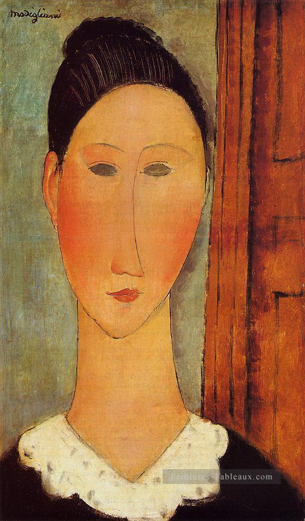 la tête d’une fille Amedeo Modigliani Peintures à l'huile